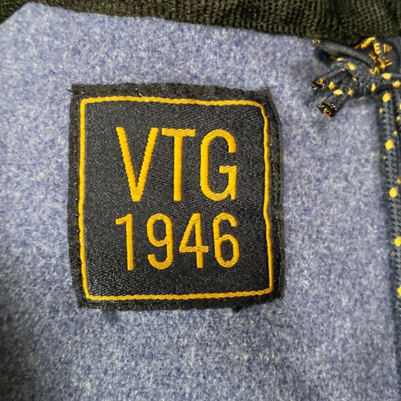 VTG 1946 Blue Stretch 1/4 Zip Jacket Size Small NWT - Picture 5 of 10